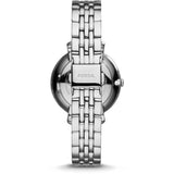 Fossil Jacqueline White Dial Silver Steel Strap Watch for Women - ES3698