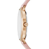 Michael Kors Portia Quartz White Dial Pink Leather Strap Watch For Women - MK2659