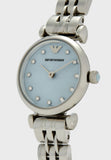 Emporio Armani Gianni Blue Dial Silver Stainless Steel Watch For Women - AR1961