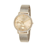 Hugo Boss Infinity Gold Dial Gold Mesh Bracelet Watch for Women - 1502520