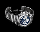 Breitling Chronomat B01 42 Six Nations Scotland Blue Dial Silver Steel Strap Watch for Men - AB0134A51C1A1