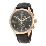 Tissot Chrono XL Black Dial Brown Leather Strap Watch For Men - T116.617.36.057.01