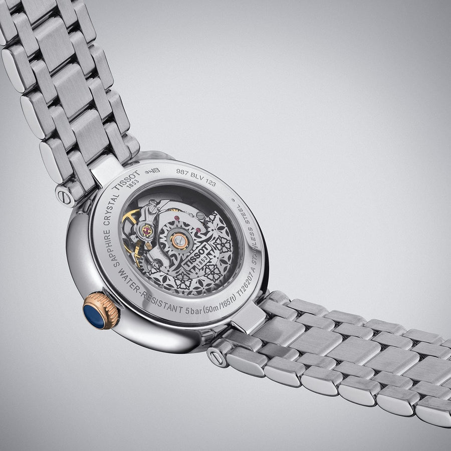 Tissot Bellissima Automatic Silver Dial Two Tone Steel Strap Watch For Women - T126.207.22.013.00