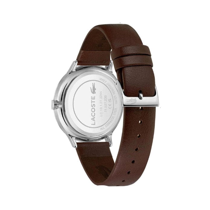 Lacoste Club Blue Dial Brown Leather Strap Watch for Men - 2011227