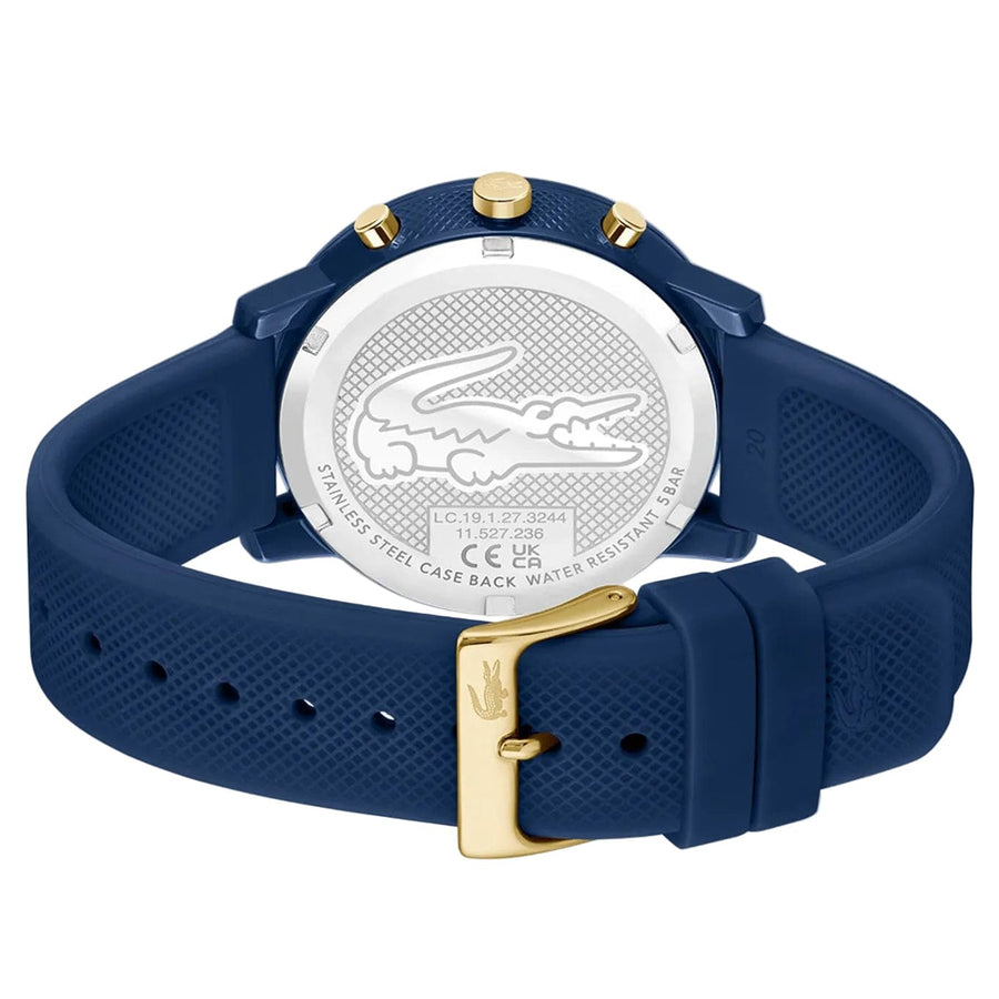 Lacoste 12.12 Blue Dial Blue Silicon Strap Watch for Men - 2011248
