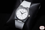 Tissot PRX 40 Quartz White Dial White Leather Strap Watch For Men -  T137.410.17.011.00