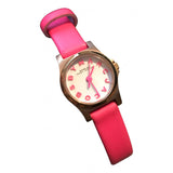 Marc Jacobs Henry White Dial Pink Leather Strap Watch for Women - MBM1237