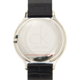 Calvin Klein Skirt Black Dial Black Leather Strap Watch for Women  - K2U231C1