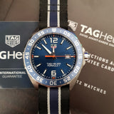 Tag Heuer Formula 1 Quartz 43mm Blue Dial Two Tone NATO Strap Watch for Men - WAZ1010.FC8197