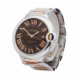 Cartier Ballon Bleu de Cartier Brown Dial Two Tone Steel Strap Watch for Men - W6920032