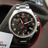 Tissot Chrono XL Quartz Asian Games Edition Black Dial Silver Steel Strap Watch For Men -  T116.617.11.057.02