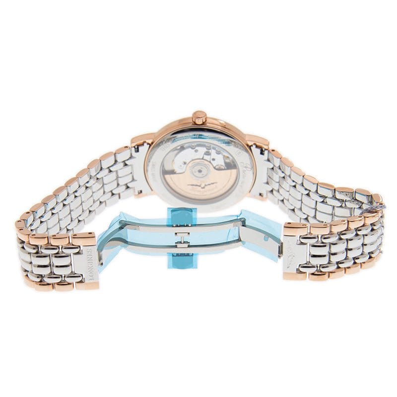 Longines Presence 38.5mm Automatic White Dial Two Tone Steel Strap Watch for Men - L4.921.1.11.7