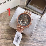 Michael Kors Sawyer Rose Gold Dial Rose Gold Steel Strap Watch for Women - MK6226