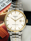 Tissot Luxury Powermatic 80 Gold Dial Silver Steel Strap Watch For Men - T086.407.22.261.00