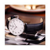 Tissot Everytime Large White Dial Black Leather Strap Watch For Men - T109.610.16.032.00