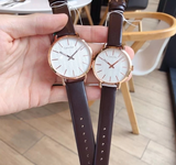 Calvin Klein Even White Dial Brown Leather Strap Watch for Women - K7B236G6