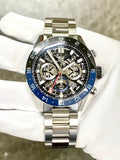 Tag Heuer Carrera Chronograph Blue Dial Silver Steel Strap Watch for Men - CBG2A1Z.BA0658