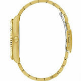 Guess Luna White Dial Gold Steel Strap Watch for Women - GW0308L2