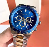 Michael Kors Layton Chronograph Blue Dial Two Tone Steel Strap Watch For Men - MK8825