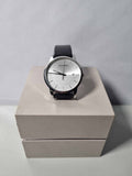 Calvin Klein City White Dial Black Leather Strap Watch for Men - K2G2G1CD