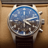 IWC Pilot's Watch Chronograph Edition Brown Dial Brown Leather Strap Watch for Men - IW377713