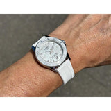 Tissot Seastar 1000 Quartz Mother of Pearl Dial White Rubber Strap Watch for Women - T120.210.17.116.00