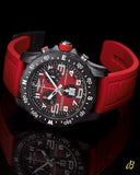 Breitling Endurance Pro Black Dial Red Rubber Strap Watch for Men - X82310D91B1S1