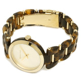 Michael Kors Delray Gold Dial Two Tone Steel Strap Watch for Women - MK4314