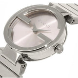 Gucci G Interlocking Silver Dial Silver Steel Strap Watch For Women - YA133503