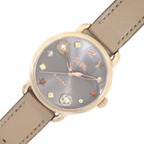 Coach Delancey Grey Dial Grey Leather Strap Watch For Women - 14502797