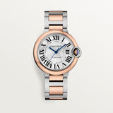 Cartier Ballon Bleu De Cartier Silver Dial Two Tone Steel Strap Watch for Women - W2BB0033