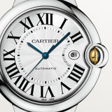 Cartier Ballon Bleu De Cartier Silver Dial Two Tone Steel Strap Watch for Men - W2BB0031