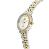 Coach Delancey Mother of Pearl White Dial Two Tone Steel Strap Watch for Women - 14502480