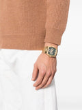 Guess Phoenix Multi Function Green Dial Gold Steel Strap Watch for Men - GW0456G3