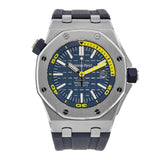 Audemars Piguet Royal Oak Offshore Diver Blue Dial Blue Rubber Strap Watch for Men - 15710ST.OO.A027CA.01