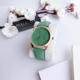 Gucci G Timeless Quartz Green Dial Green Leather Strap Watch For Women - YA1264099