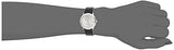 Calvin Klein Minimal Silver Dial Black Leather Strap Watch for Men - K3M221CY