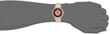 Michael Kors Caitlin Red Dial Rose Gold Stainless Steel Strap Watch for Women - MK3377