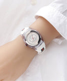 Gucci Sync Quartz White Dial White Rubber Strap Unisex Watch - YA137302