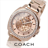 Coach Mini Boyfriend Rose Gold Dial Rose Gold Steel Strap Watch for Women - 14501701