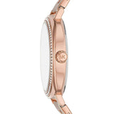 Michael Kors Nia Quartz Rose Gold Dial Rose Gold Steel Strap Watch For Women - MK3990