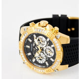 Guess Trophy Multifunction Black Dial Black Rubber Strap Watch for Men - GW0333G2