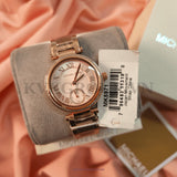 Michael Kors Skylar Quartz Rose Gold Dial Rose Gold Steel Strap Watch For Women - MK5971