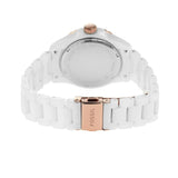 Fossil FB-01 Analog White Dial White Ceramic Strap Watch for Women - CE1107