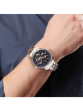 Maserati Successo 44mm Chronograph Quartz Blue Dial Silver Steel Strap Watch For Men - R8873621016