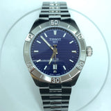 Tissot PR 100 Sport Blue Dial Silver Steel Strap Watch For Men - T101.610.11.041.00