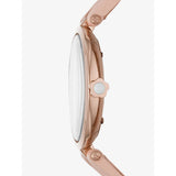 Emporio Armani Arianna Mother of Pearl Dial Pink Leather Strap Watch For Women - AR11199