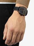 Tissot Chrono XL Vintage Chronograph Black Dial Black Leather Strap Watch For Men - T116.617.36.052.02