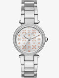 Michael Kors Parker Silver Dial Silver Stainless Steel Strap Watch for Women - MK6483