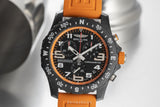 Breitling Endurance Pro Black Dial Orange Rubber Strap Watch for Men - X82310A51B1S1